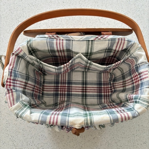 Longaberger Small Purse Basket w/ Liner 1992 Handmade Woven in USA Collectable - Picture 11 of 16